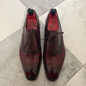 Wallingford II Semi-Brogue in Burgundy Calf